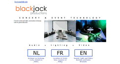 Desktop Screenshot of blackjackproductions.be