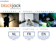 Tablet Screenshot of blackjackproductions.be